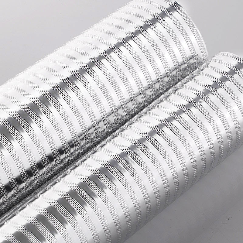 Kitchen Waterproof Oil Proof Aluminum Foil Sticker, Silver Texture Peel🧽 - image 16