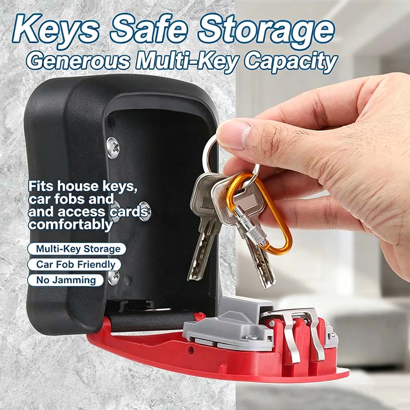 Wall Mount Key Lock Box - 4 Digit Combination Lockbox for Keys Safe Security🔑 - image 5