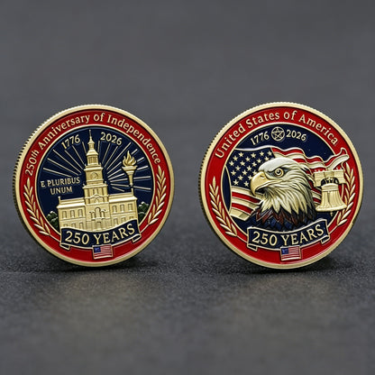🎉🇺🇸 Limited Edition! 🔥🎁9PCS USA 250th Anniversary Commemorative Coin Gift Set - image 9