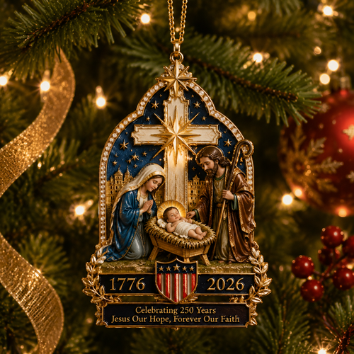 🔥Last 30pcs✨⏰ Limited anniversary edition✨49% OFF!🔥Nativity scene Christmas tree ornament