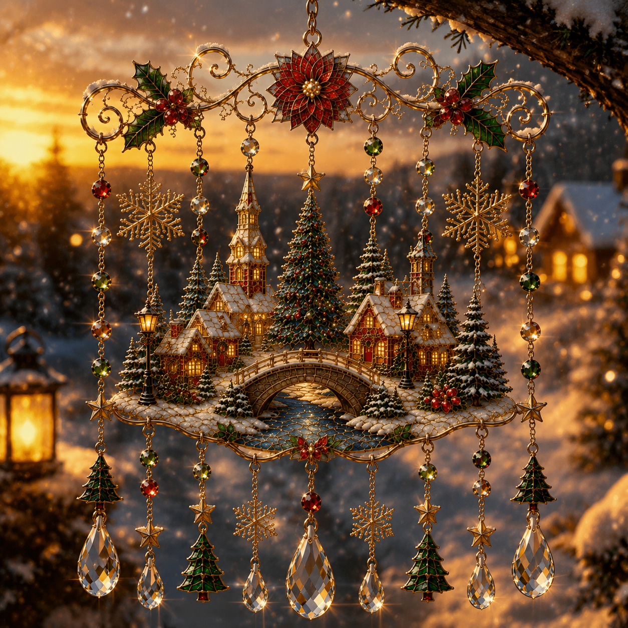 ⏰LIMITED TIME 49% OFF!🔥 -High-quality handmade Christmas window decorations