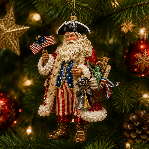 🔥Last 30pcs✨⏰ Limited anniversary edition✨49% OFF!🔥250th Anniversary Santa Claus Christmas Tree Ornament