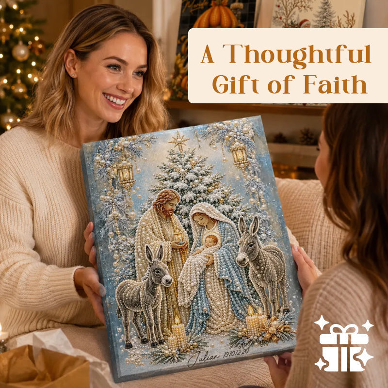 🎉🎄 Limited Edition!🔥🌟 Nativity Scene Diamond Painting Kit - image 5