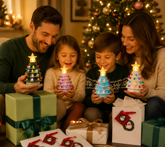 ⏰LIMITED TIME 49% OFF!🔥Set of 4 Mini Nostalgic Tree Ornaments with Gift Bags