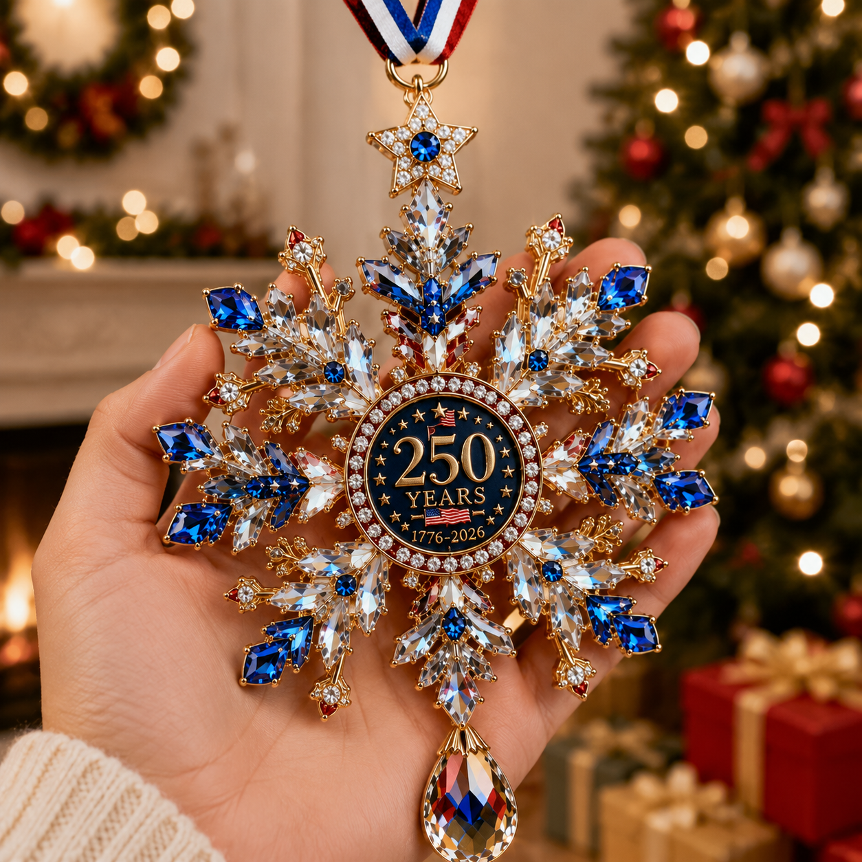 ✨ Limited anniversary edition✨⏰49% OFF!🔥High-quality crystal snowflake ornaments