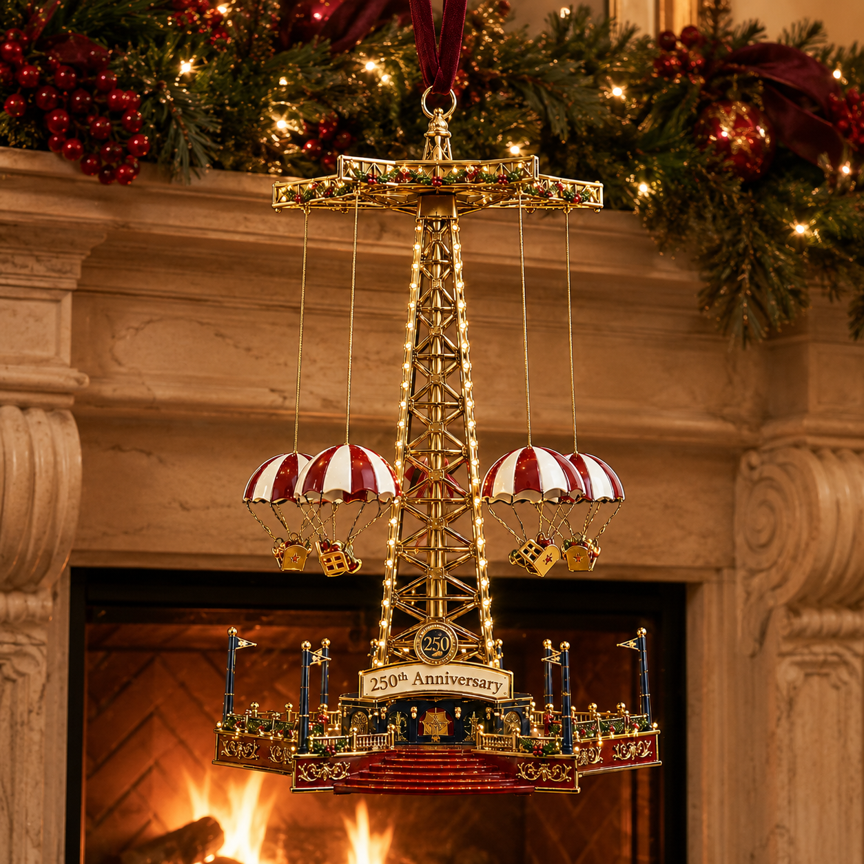 ✨250th Anniversary Carousel Tower Christmas Tree Ornament