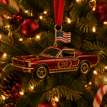 🔥Last 30pcs✨⏰ Limited anniversary edition✨49% OFF!🔥250th Anniversary Vintage Red Car Ornament