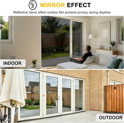 Anti-Peeping One-Way Window Film, Sun Block Privacy Sticker🏠 - image 2