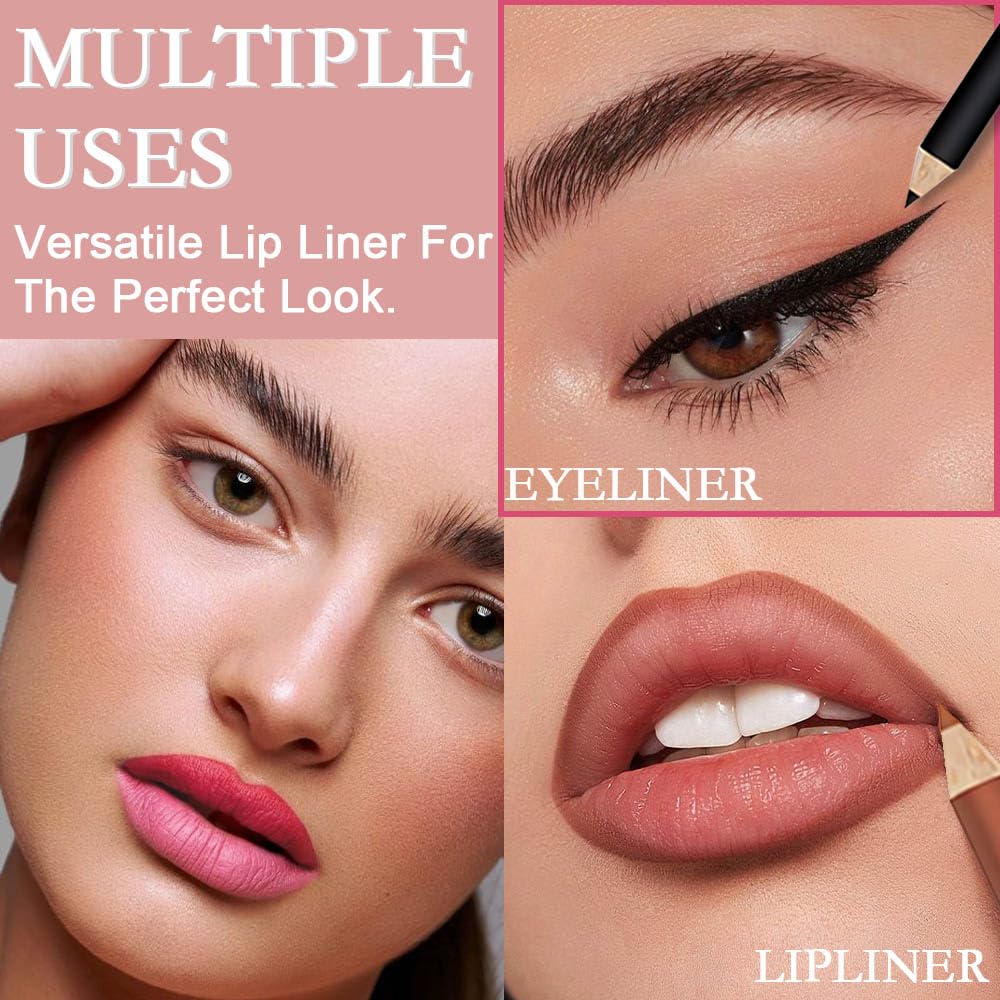 12Pcs Matte Lip Liner With Sharpener Set Waterproof Smudgeproof Precise Contour Lipstick Pens 🖌️ - image 7