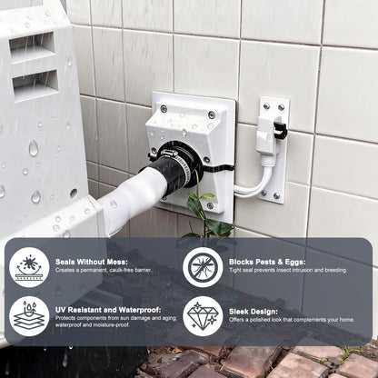 HVAC Wall Penetration and Duct Kit Cover---for Indoor and Outdoor Air Conditioning Systems - image 4