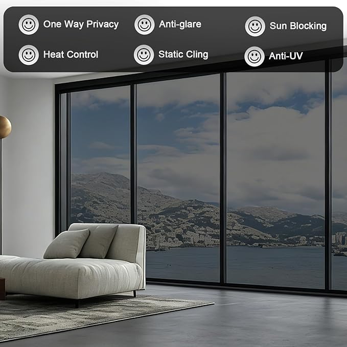 Anti-Peeping One-Way Window Film, Sun Block Privacy Sticker🏠 - image 6