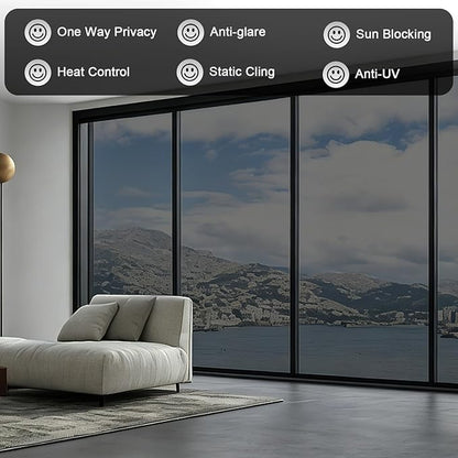 Anti-Peeping One-Way Window Film, Sun Block Privacy Sticker🏠 - image 6