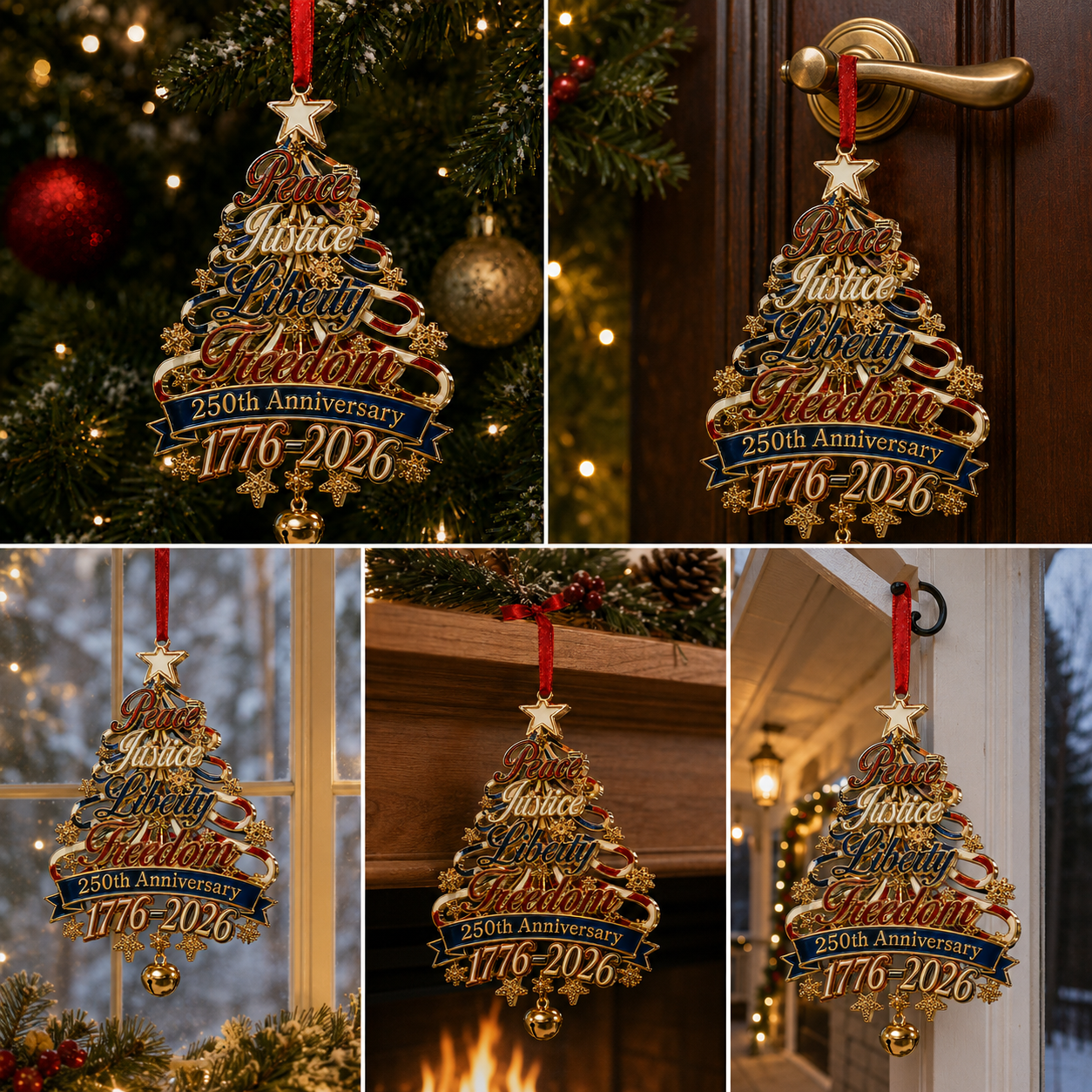 🎉250th Anniversary Christmas Tree Ornament