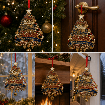 🎉250th Anniversary Christmas Tree Ornament