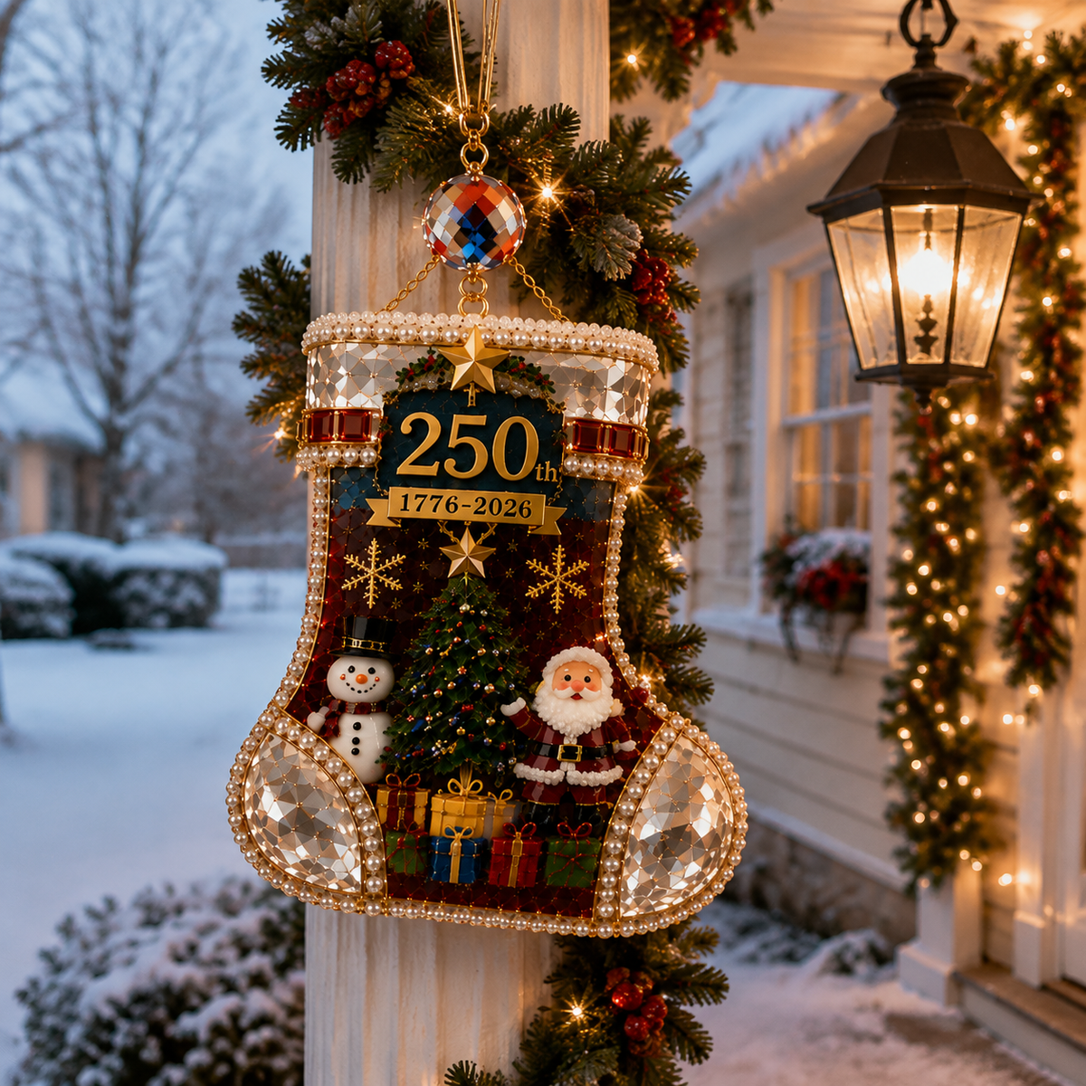 ✨Crystal Christmas Stocking Ornament