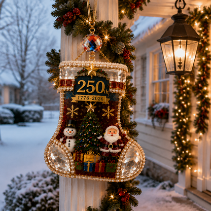 ✨Crystal Christmas Stocking Ornament