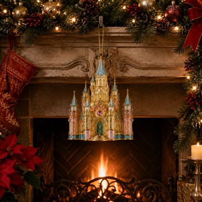 🔥Crystal Castle Christmas Tree Ornament