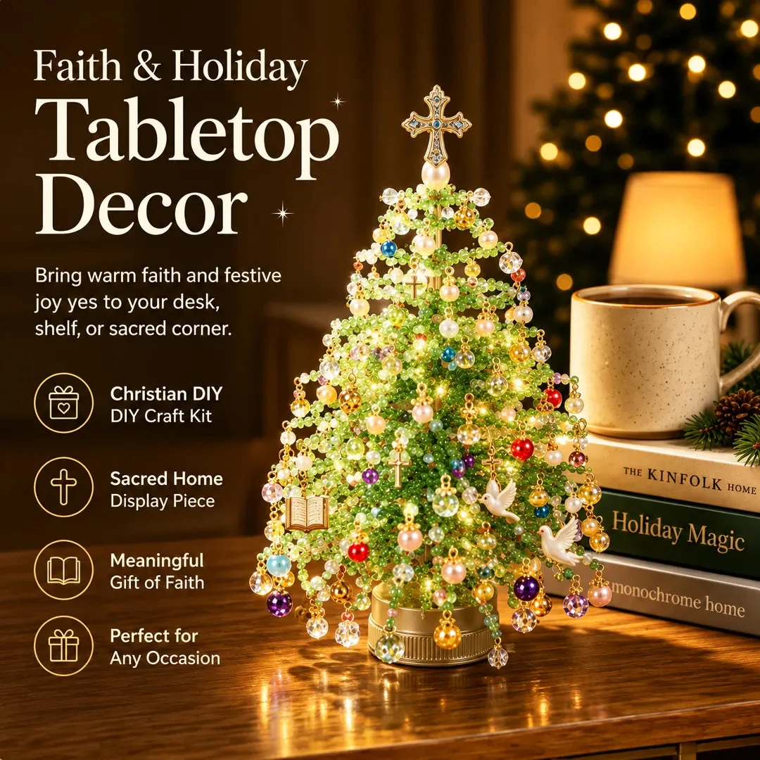 ✨ DIY Lighted Seasonal Tabletop Tree Kit – Create Your Own Holiday Magic