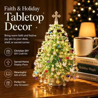 ✨ DIY Lighted Seasonal Tabletop Tree Kit – Create Your Own Holiday Magic
