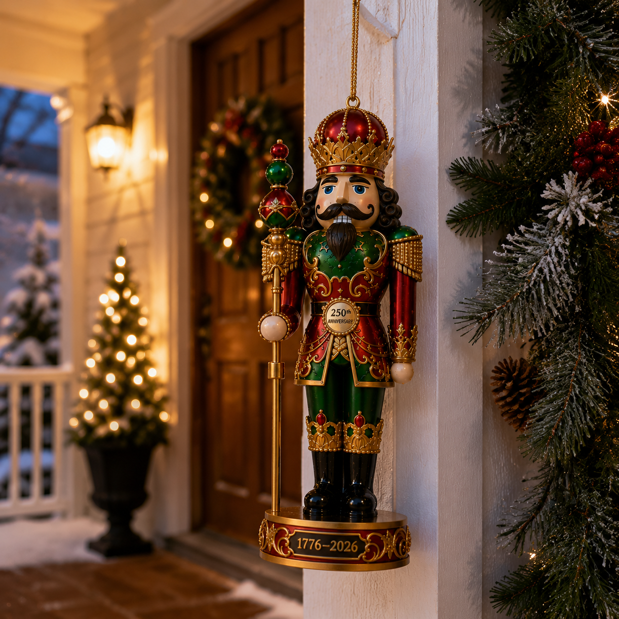 🔥Last 30pcs✨⏰ Limited anniversary edition✨49% OFF!🔥2026 America 250th Anniversary Royal Nutcracker King Christmas Ornament