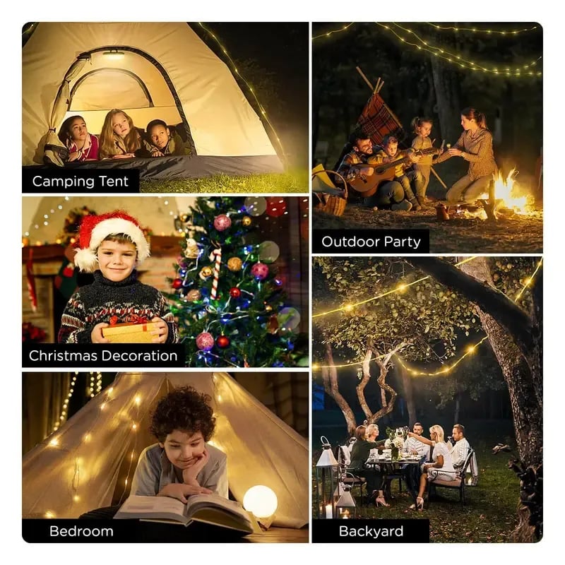 ✨4 in 1 Camping String Lights