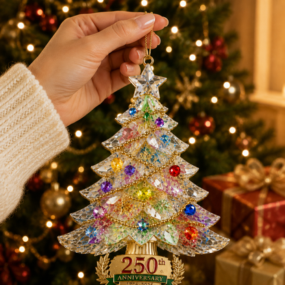 🔥Last 30pcs✨⏰ Limited anniversary edition✨49% OFF!🔥250th Anniversary Crystal Christmas Tree