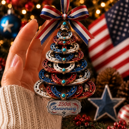 ⏰LIMITED TIME 49% OFF!🔥🎄 US 250th Anniversary Christmas Ornament