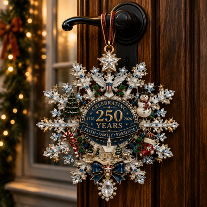 🔥Last 40 pcs✨⏰ Limited anniversary edition✨49% OFF!🔥Shimmering Silver Christmas Commemorative Snowflake Ornament