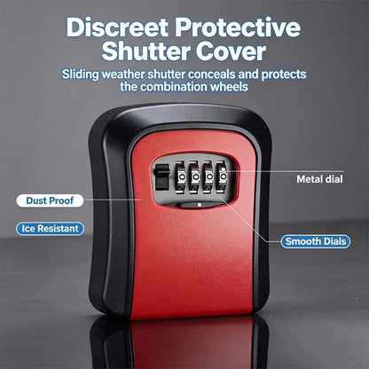 Wall Mount Key Lock Box - 4 Digit Combination Lockbox for Keys Safe Security🔑 - image 1