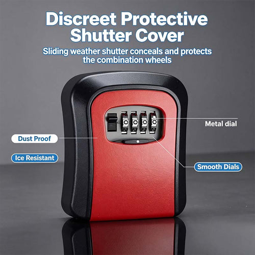 Wall Mount Key Lock Box - 4 Digit Combination Lockbox for Keys Safe Security🔑 - image 1