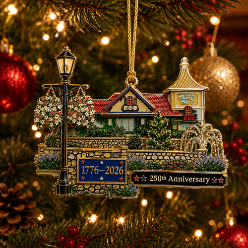 🎉250th Anniversary "Cozy Home" Christmas Ornament