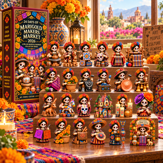 24 Days of Handcrafted Tradition — Día de Muertos Marigold Makers Market Advent Calendar 2026 - image 1
