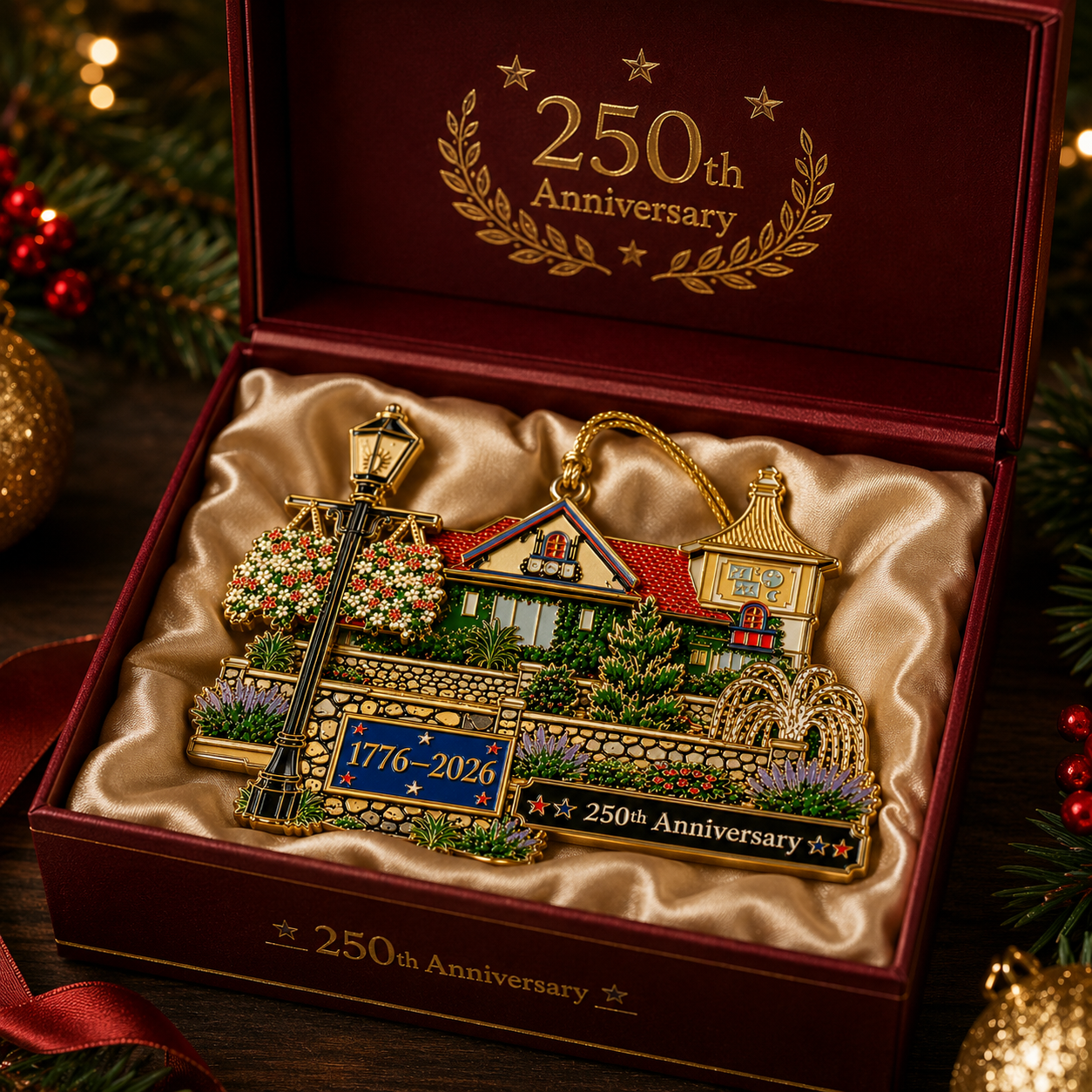 🎉250th Anniversary "Cozy Home" Christmas Ornament