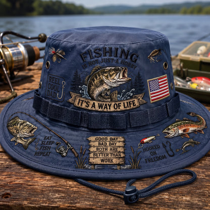 🇺🇸 Last Day Promo: 49% OFF 🎣 Fishing Is a Way of Life Boonie Hat - image 8
