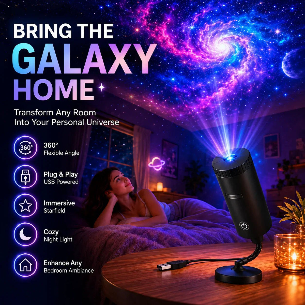 ✨Plug-&-Play HD Christmas Projector – 6 or 10 Festive Scenes(📦Buy 2 Free Shipping) - image 7