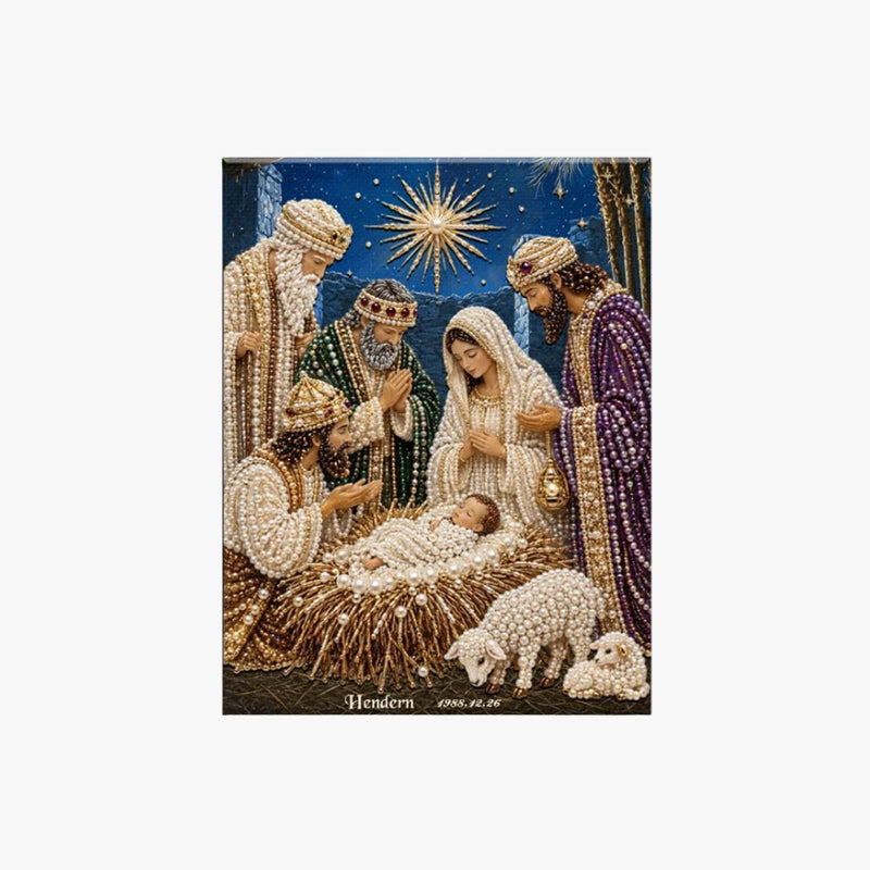 🎉🎄 Limited Edition!🔥🌟 Nativity Scene Diamond Painting Kit - image 8