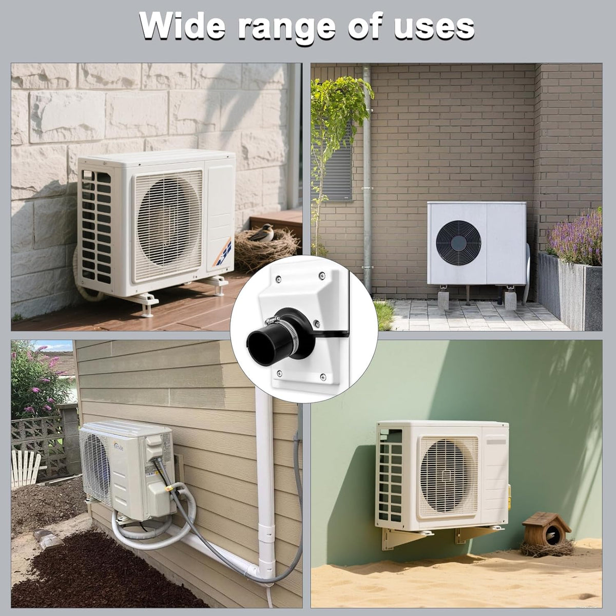 HVAC Wall Penetration and Duct Kit Cover---for Indoor and Outdoor Air Conditioning Systems - image 5