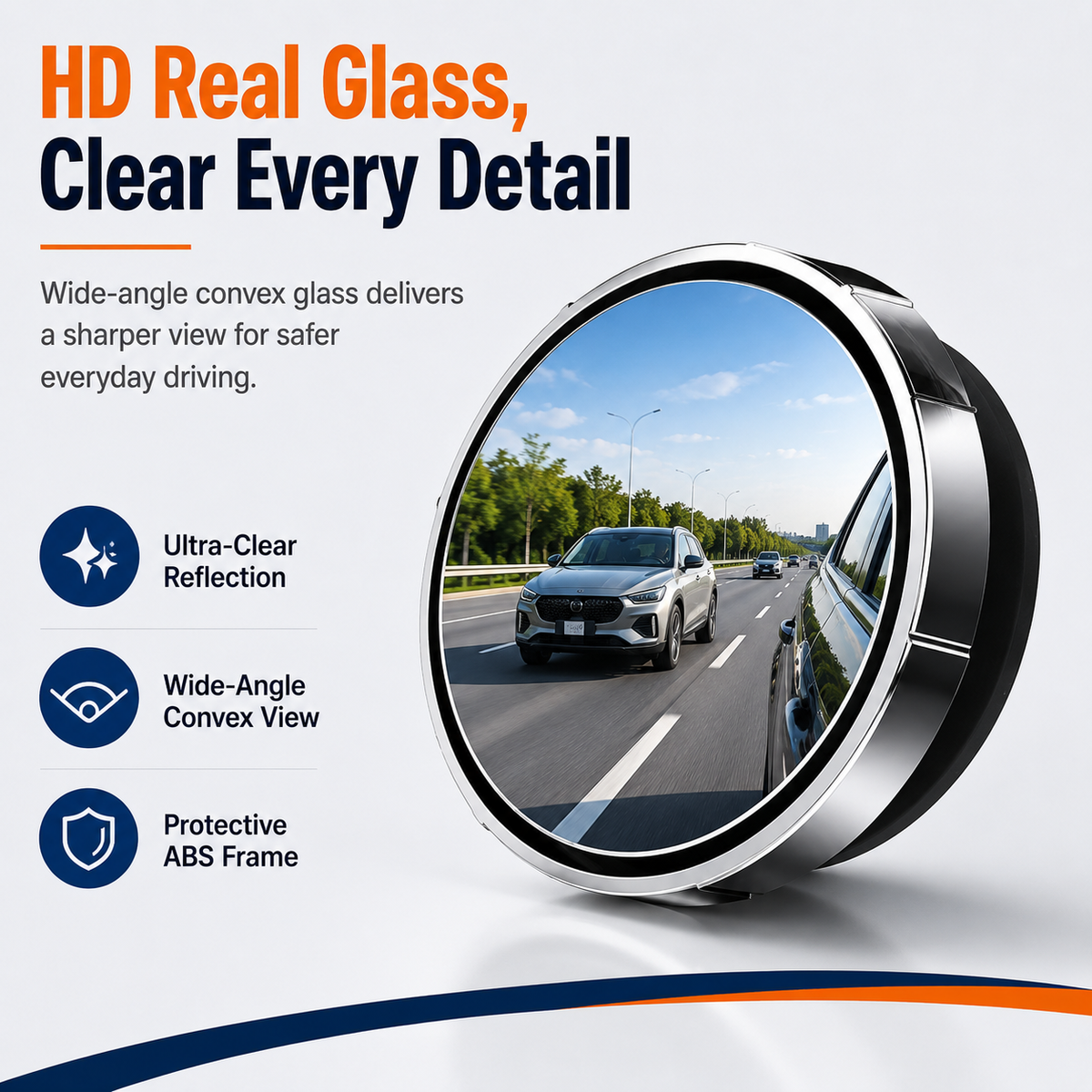 2-Pack Blind Spot Mirrors – 360° Adjustable Wide-Angle Rearview Safety Mirrors - image 5