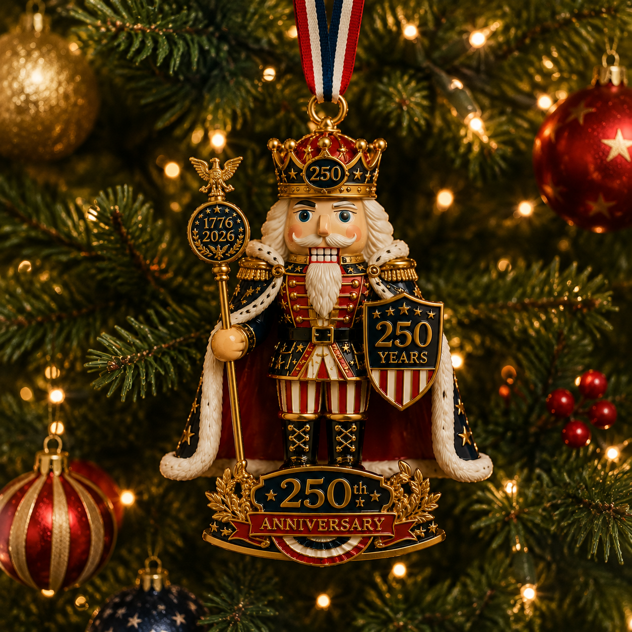 🔥Last 30pcs✨⏰ Limited anniversary edition✨49% OFF!🔥Nutcracker-themed Christmas tree ornament