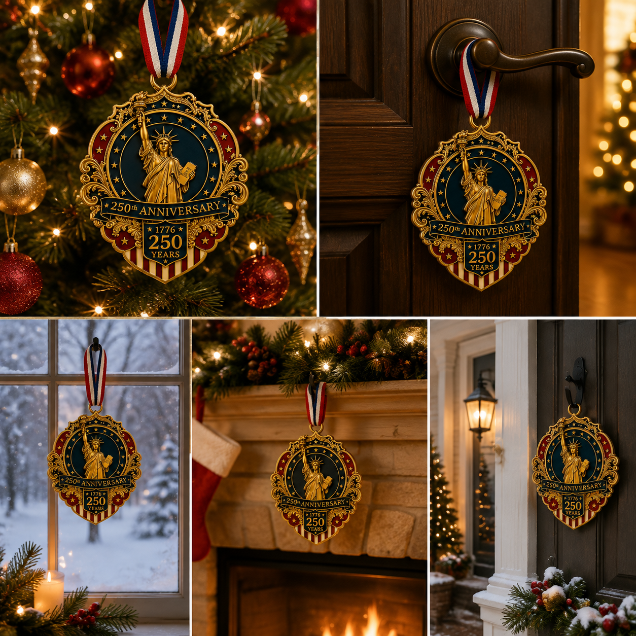 🔥Last 30pcs✨⏰ Limited anniversary edition✨49% OFF!🔥Statue of Liberty 250th Anniversary Christmas Tree Ornament