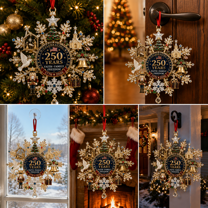 🔥Last 60 pcs✨⏰ Limited anniversary edition✨49% OFF!🔥Sparkling Christmas commemorative snowflake ornaments