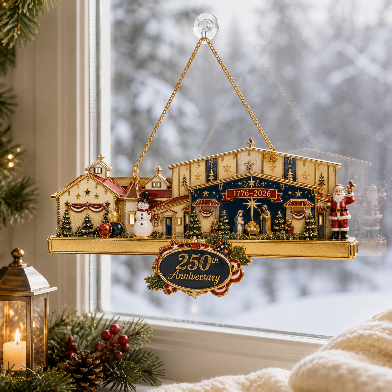 🔥250th Anniversary Christmas Village Ornament