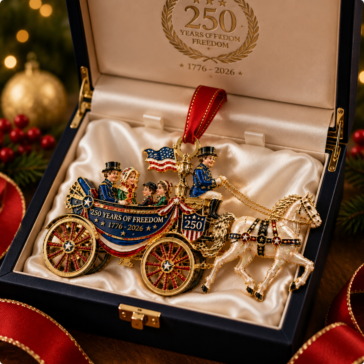 🔥Last 30pcs✨⏰ Limited anniversary edition✨49% OFF!🔥250th Anniversary Edition "Journey of Freedom" Golden Carriage
