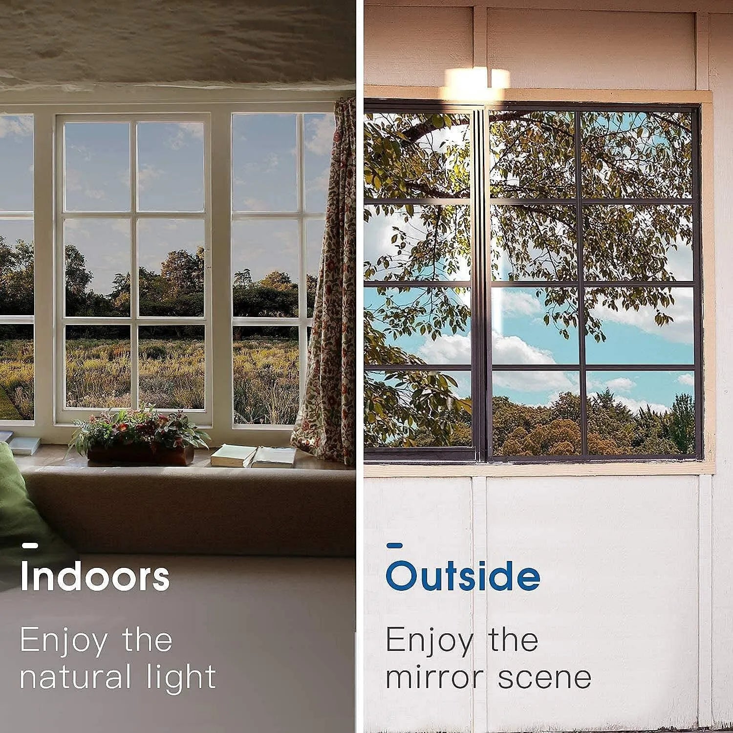 Anti-Peeping One-Way Window Film, Sun Block Privacy Sticker🏠 - image 3