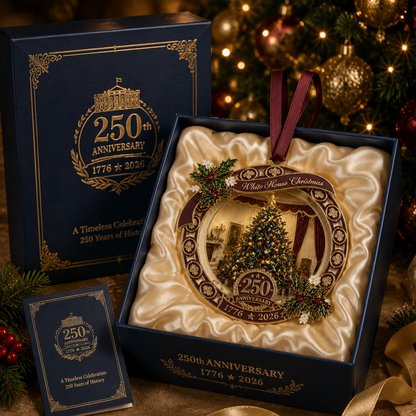 🔥Last 30pcs✨⏰ Limited anniversary edition✨49% OFF!🔥250th Anniversary View of the Christmas tree in the White House bedroom