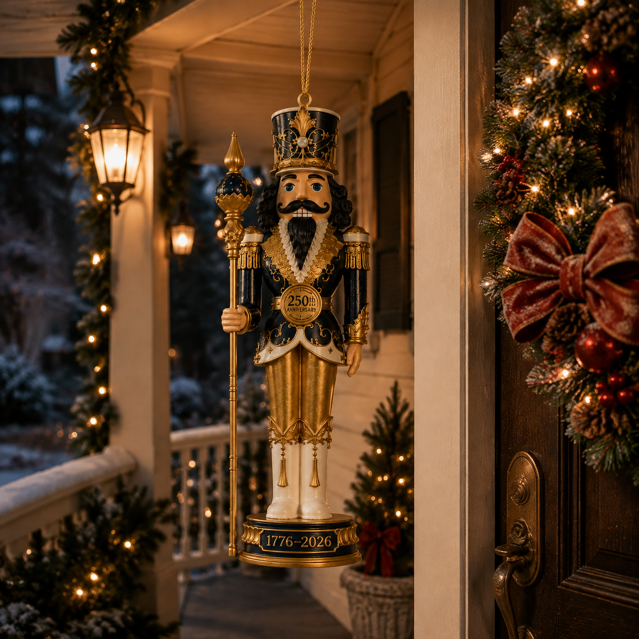 🔥Last 30pcs✨⏰ Limited anniversary edition✨49% OFF!🔥2026 America 250th Anniversary Midnight Blue Nutcracker King Ornament