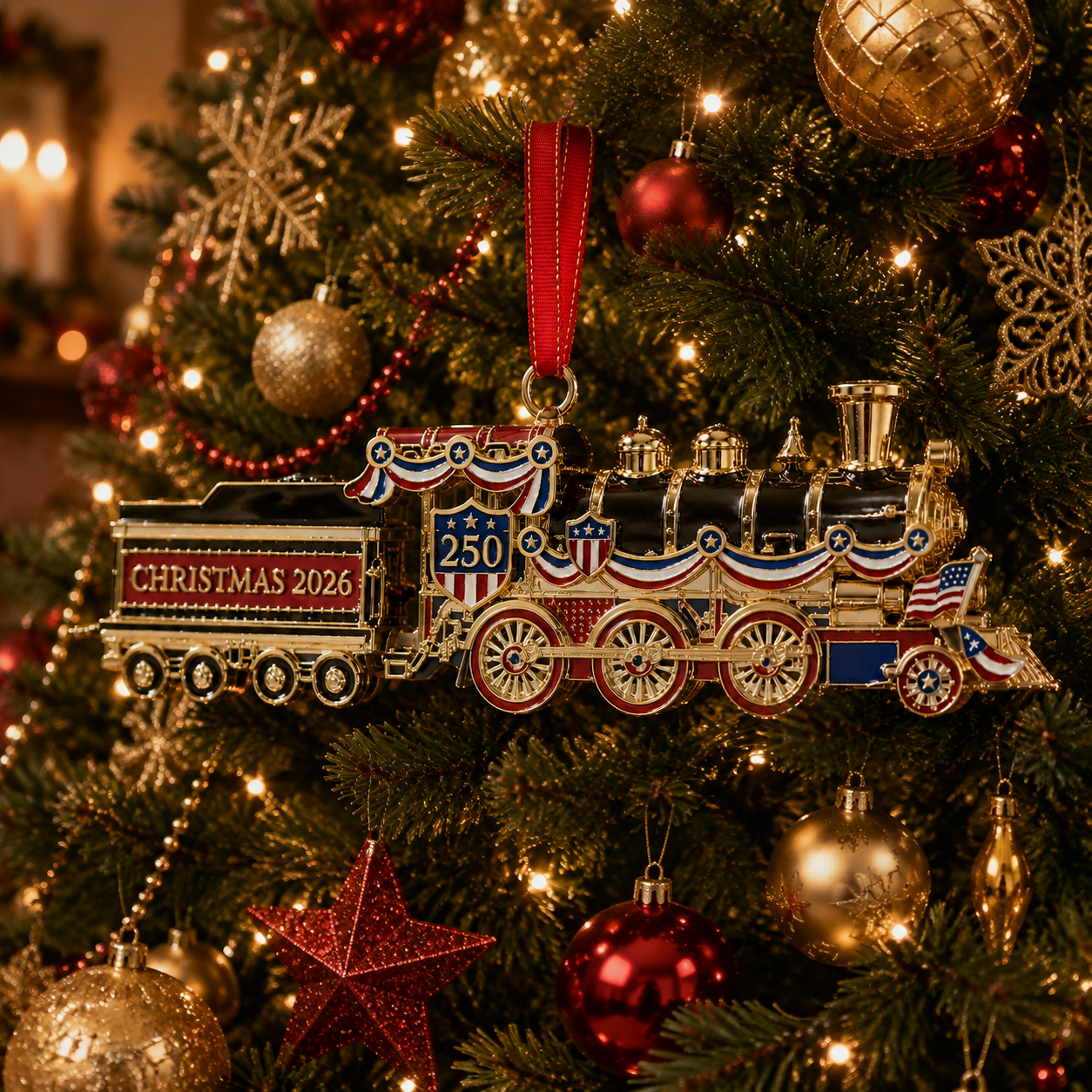 🔥Last 30pcs✨⏰ Limited anniversary edition✨49% OFF!🔥250th Anniversary Edition Christmas Train Ornament