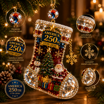 ✨ Limited anniversary edition✨⏰49% OFF!🔥Crystal Christmas Stocking Ornament