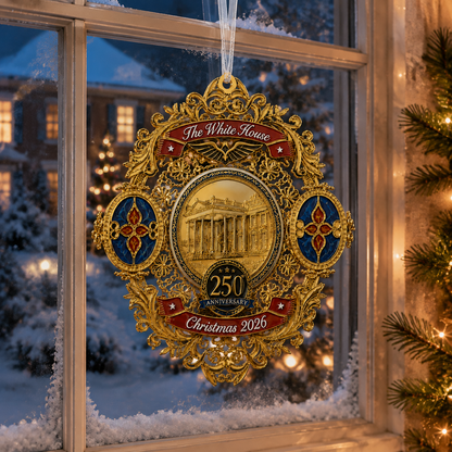 🔥Last 30pcs✨⏰ Limited anniversary edition✨49% OFF!🔥White House 250th Anniversary Christmas Commemorative Ornament