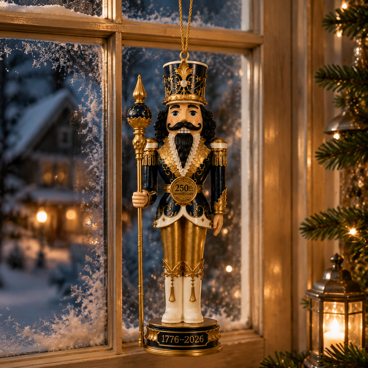 🔥Last 30pcs✨⏰ Limited anniversary edition✨49% OFF!🔥2026 America 250th Anniversary Midnight Blue Nutcracker King Ornament
